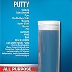 Loctite All Purpose Repair Putty,Waterproof,Gap filling,Molds easily, Ideal for Plumbing,Tubs&showers,Pipes,Fiberglass,Marine & pool,Ceramic,PVC,Aluminum,Wood,Brick,Metal,Concrete,Rigid plastic-2oz-0