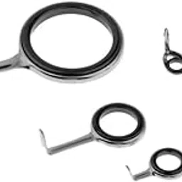 loom tree LOOM TREE® 8pcs Fishing Rod Guides SIC Ring Eyes Spinning Rod Guides Rings Repair Kit | Authentic Collector's Piece | Rare Collectible | 1 Piece 0.2Cm Fishing Rod Tip Ring-picture-14