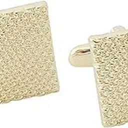 VELURA Cufflinks for Mens Alloy Stylish Shirt Cuff Links for Gift Party Anniversary Gold|1 Pair Cufflinks| Mens Jewelry |Jewelry & Watches-image-58