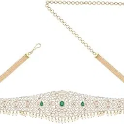 kushal's Fashion Jewellery Zircon Belt With Adjustable Chain Best for Festive Season & Special Occasion-picture-18