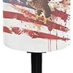 Vanideaoty - Solar American Flag Lights Outdoor for Graveyard, USA Flag, Cemetery, Solar Lights with Eagle Grave Decorations for Graveyard, Dad,-image-30