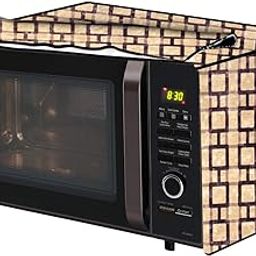 The Furnishing Tree microwave oven cover Suitable for Onida 30 Liters Convection MO30 BJS21B, Dustproof, Stain-Resistant, Cover Size WxDxH in CM- (53.34x48.26x33.02), Lattice Pattern Beige-image-92