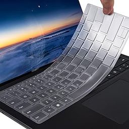 OJOS Clear Ultra Thin Keyboard Cover for 2024-2019 Surface Laptop 6 5 4 3 13.5" & 15" Touchscreen, Surface Keyboard Protector Skin - TPU-15