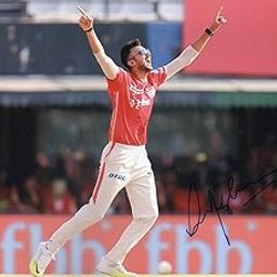 5x7 Inches Original Autographed Photo of Indian Cricketer Axar Patel-image-85