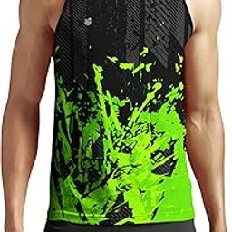 Men Gym Printed Tank Tops Sleeveless Sports Jersey-image-5