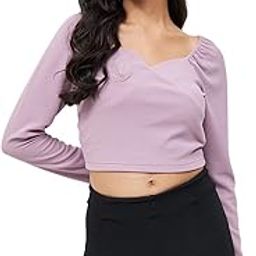 Casual Women's Solid Polyester V Neck Top Light Pink-image-89