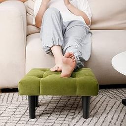 Woodilla LuxuryLounge Footrest Stool for Living Room/Wooden Stool/Foot Stool/Office Stool/Stool for Kitchen/Small Step Stool for Living Room/Ottoman/Cushion Stool (Green)-image-71