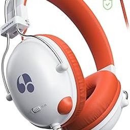 awatrue Kids Headphones for School, 74/85dB Safe Volume Limit, Stereo Sound, Wired On-Ear Headphones for Kids Boys Girls, 3.5mm Jack for Tablet, iPad, Kindle, YOTO Player, Airplane Travel, White-image-68