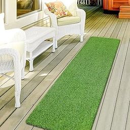 PL Homes Soft Artificial Green Grass Mat 1.5x3 feet for Door Entrance Balcony Floor Home Use Grass Carpet-image-9