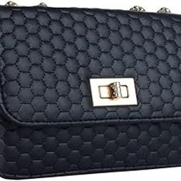Leatherette Side Sling Bags For Women's Ladies Black-image-59