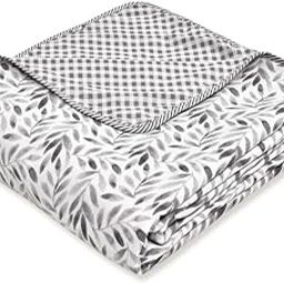 Tzafrir Dohar Double Bed, AC Blanket Double Bed for Summer, Comforter, Cotton Duvet King Size, Jaipuri Printed Reversible All Season | Quilt 84"x96" - Grey-picture-26