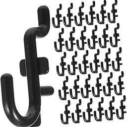 ERINGOGO 100pcs Garage Storage Hooks j Shape Peg Hooks for Tool Jewelry Craft Laundry Wall Organizer Easy Install-image-28