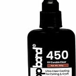 Dropbond UV 450 Resin is an Art & Craft Glue with UV Light Curing,High gloss Crystal Clear for Art & Craft, Jewellery & Pendant making, Coating & Casting Resin 100g-picture-1