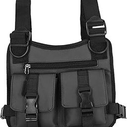 Enakshi® Chest Rig Bag Pouch Light Bags Lightweight Water Resistant for Men Women Gray|Sporting Goods | Outdoor Sports | Camping & Hiking | Hiking Backpacks | Day Packs-image-77