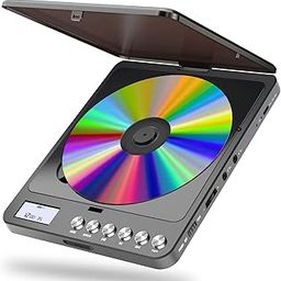 Portable CD Player with Built-in Speakers, Rechargeable CD Player with Double Headphone Jack, Anti-Skip Personal Compact CD Player for Car & Home & Travel-20