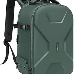 Camera Backpack, DSLR/SLR/Mirrorless Photography Camera Bag Full Open Waterproof Hardshell Case with Insert&Tripod Holder&Laptop Compartment Compatible with Canon/Nikon/Sony, Emerald Green-86
