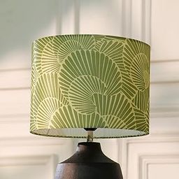DREAMY WALLS Lamp Shade for Table Lamps, Drum Lampshade for Floor/Chandelier Lamp, 10.5” x 8.5", Fabric, Easy Assembly, Slip UNO Fitter – Lily Leaves Shade-image-108