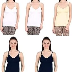 Women's/School Girls Bra with Camisole Pack of 5 (Multicolored)-28