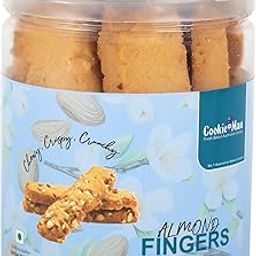 CookieMan Almond Fingers – 120g | Oven Fresh made Crunchy Almond-Stuffed Rusk in Convenient Jar | Perfect for Snacking, Tea-Time Treats and Gifting | Ready To Eat-image-18