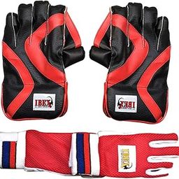 JetFire Ibex College Wicket eeping Gloves and Inner Gloves Combo (Men, Red)-image-81