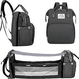 Kraptick Baby Diaper Bag Backpack, Baby Diaper Bag with Changing Station, Maternity Bags for Mother and Baby, Water-Proof Baby Travel Bag, Baby Nursing Bag with Foldable Design-image-94