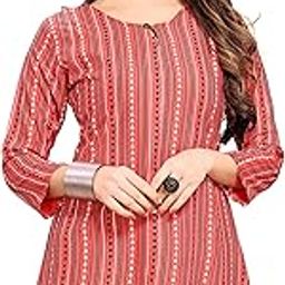 Rayon Fabric Printed Round Neck Short Kurtis for Women Top Dresses Kurti for Ladies & Girls Kurtis-picture-32