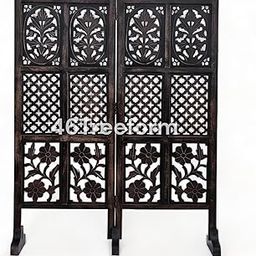 46Treeform Wooden Room Partition/Screen/Room Divider/Room Separator for Livng Room Bedroom Home Office Restarurant Hallway 20Inches Wide (2 Panel 4 Feet with Stands)-image-79