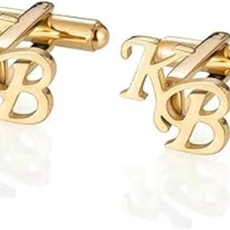 Personalized Silver Initial Name Cufflinks for Men, Groom Wedding, Men's Shirt, Letter Custom Cufflinks-30