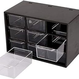 Sakar 9 Drawer Plastic Storage Cosmetic Organizer Box | Multipurpose Mini Cabinet with Grids for Makeup, Jewelry, Stationery, Nail Art, Screws, Beads & More Compact Desk Home Office Use-image-81