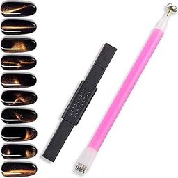 TWIREY 2Pcs Acrylic 3D Cat Eye Nail Art Magnetic Wand Double-Head Magnet Pen UV Gel Nail Polish DIY Tools Manicure Accessories-image-89