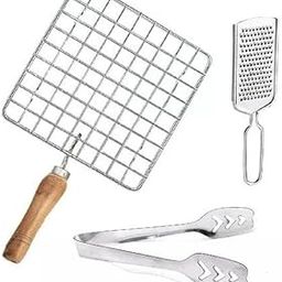 Papad Jali with Tong, Paneer Grill, Roti Maker, Barbeque Jali Roaster with Greater Pack of 3-image-58