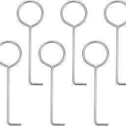 5Pcs Drain Key Lifting Hooks, 304 Stainless Steel Drain Cleaning Hook Drain Grate Puller Lift Out Key for Easy Shower Drain Cleaning Wetroom Daily Clean-picture-23