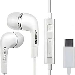 Original Type C Earphone Compatible with Samsung S24 Headphones with Microphone Noise Isolation Stereo Wired Earphones for Samsung Galaxy S22 S23 Ultra Pixel 7a, iPhone 15 to 16 Series-20