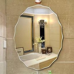 SEVEN HORSES New Oval Beveled Wall Mirror (Silver , Size 18 X 24) Unframed-image-33