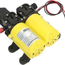 UniMarket® Stable Performance Self Priming Pump, Saves Time Double Suction Pump, for Cleaning Caravan Boat(Yellow Shell)-image-46