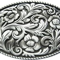 Vintage Western Flower Eagle Skull Belt Buckle Also Stock in US (Western Flower)-image-74