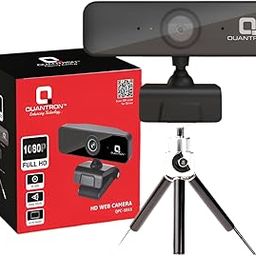 QUANTRON HD Web Camera QPC-1015 | Full HD USB Webcam with Wide-Angle Lens, Fixed Focus, Noise Cancelling Mic, Tripod Stand, 30 FPS | Plug & Play for Laptop/Desktop, Zoom, Skype, Online Classes-29