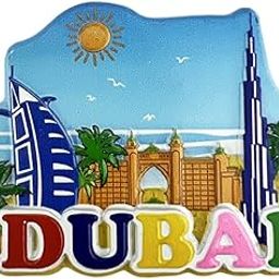 Dubai 3D Fridge Magnet Souvenir Gift,Resin Handmade Dubai Refrigerator Magnet Home & Kitchen Decoration Collection-image-33