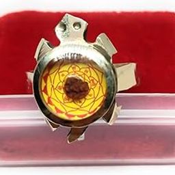 Tortise (Turtle) Shree Yantra Ring In Gold Plated With Rudraksha Jadit To Increase Your Health, Wealth & Prosperity-image-90