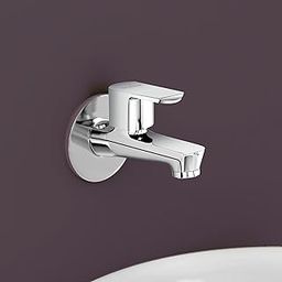 Plantex Single Lever Water Tap for Bathroom with Water-Saving Technology Tap/Wall Mount Bib Tap with Wall Flange & Teflon Tape/Basin Tap for Home (CRM-1281-Mirror Chrome Finish)-image-93