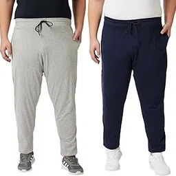 vaishvik Mens Plus Size Track-pants - Pack of 2-picture-35