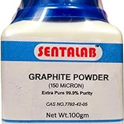 SENTALAB Graphite Powder, 150 Micron, 99.9% Purity, 100gm (CAS NO.7782-42-05)-image-48