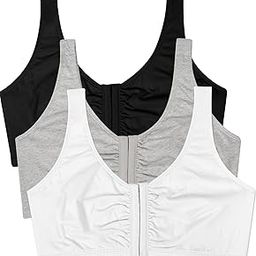 Women's Front Close Builtup Sports Bra 3-Pack (One Set of Pads)-17