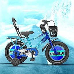 OYEKID Husky 14T Cycle for Kids with Built-in Carrier - Ice Blue/Royal Blue-image-49