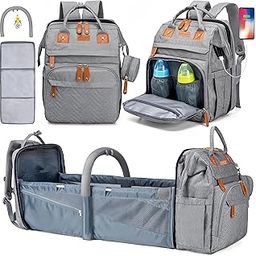 Mesturl Diaper Bag Backpack, Large Multifunction Waterproof Travel Backpack with USB Charging Port-image-44