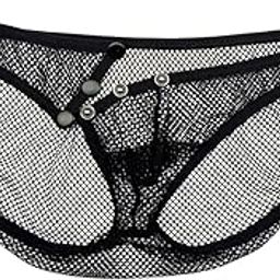 Men Big Mesh Net Underwear See Through Sheer Thong Pouch Briefs XL Blk| Mens Clothing | Underwear|1 X Mens Underwear-image-33