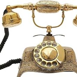 Decor Antique Collection Antique Brass Landline Telephone Working landline Telephone-image-21