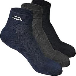 Bamboo Socks for Men | Quarter Length | Odour-Free & Breathable | Padded Base & Anti-bacterial | 3X Softer than Cotton Socks-image-96