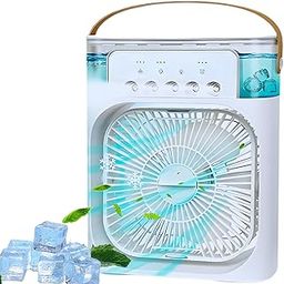 Drumstone (𝟏𝟓 𝐘𝐞𝐚𝐫𝐬 𝐰𝐚𝐫𝐫𝐚𝐧𝐭𝐲) Mini Air Conditioning Fan | 3-in-1 Portable Cooler with LED, Humidifier & Air Purifier | USB Desk AC for Home & Office-picture-14
