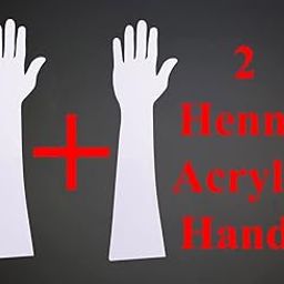 Toin Reusable Acrylic Hand For Mehndi Practice(White) (Pack Of = 2)-29